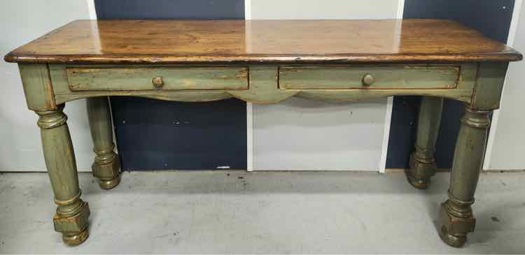 Woodland Wood/Green Sofa Table