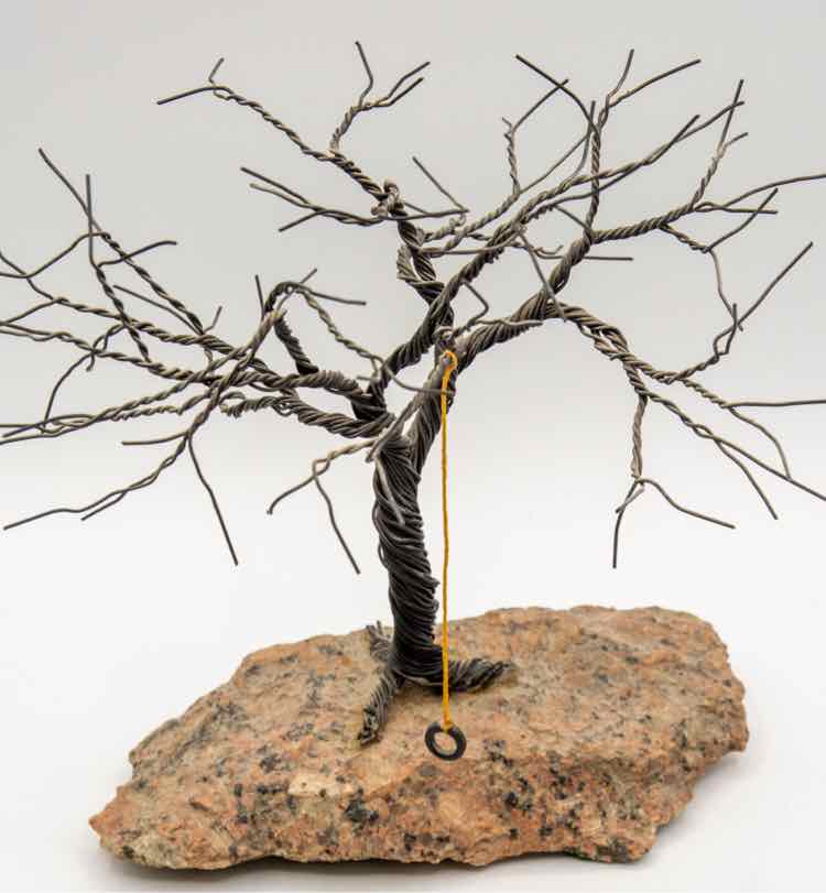 Wire Tree Sculpture 8"x6"