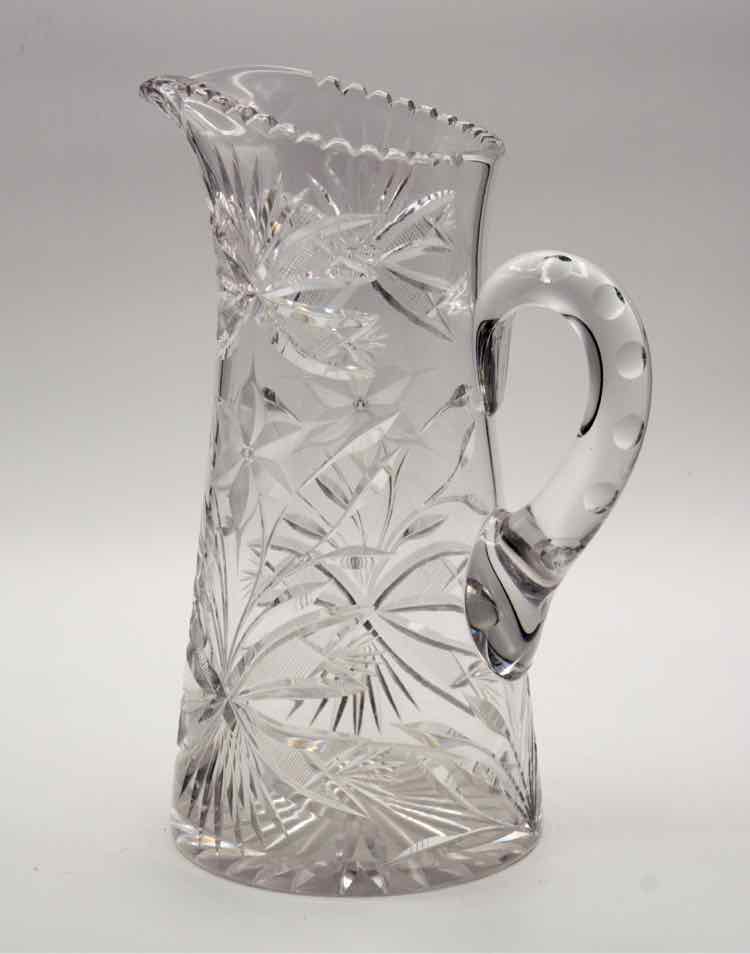 American Brilliant Cut Canastota Pitcher