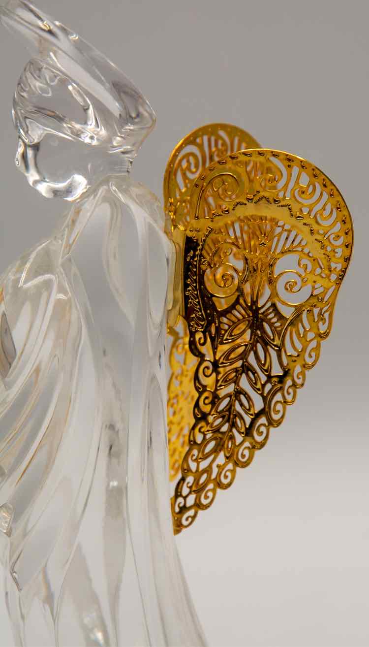Vtg. Gorham Crystal Angel