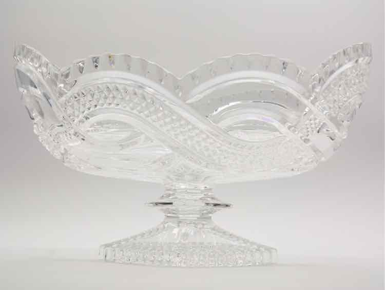 Crystal Bohemia Footed Bowl