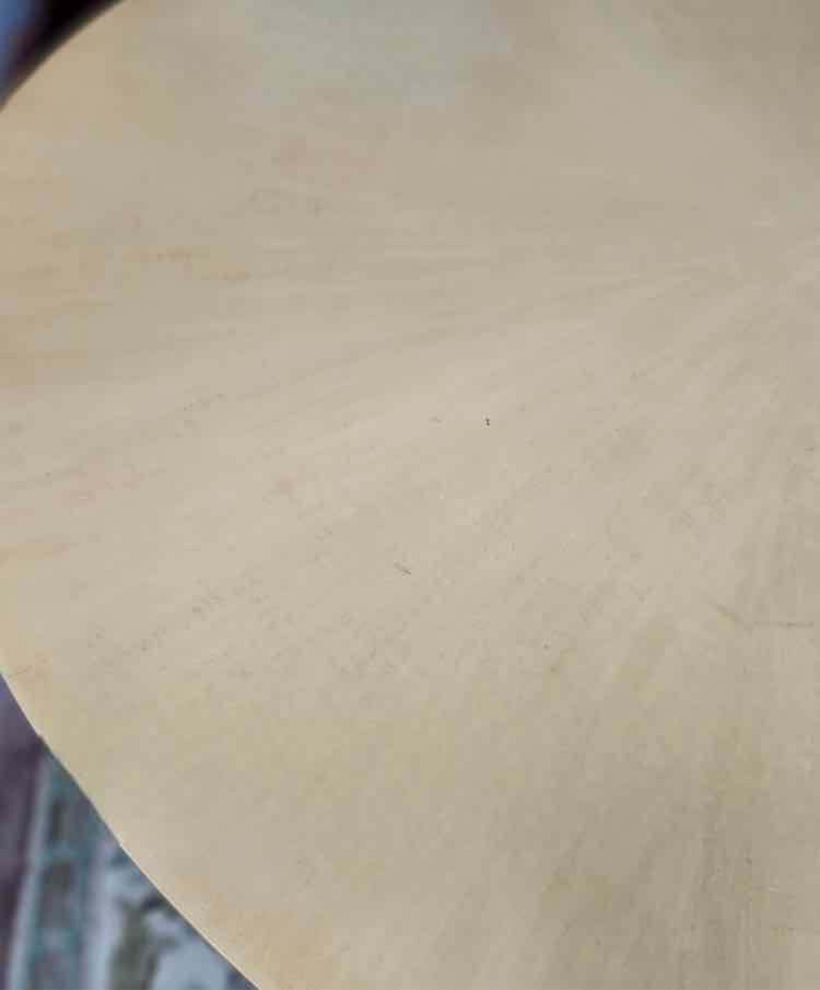 Round Wood Contemporary Pedestal Table