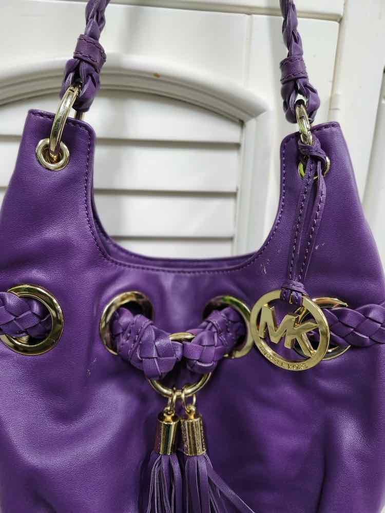 M. Kors Braided Grommet Shoulder Bag