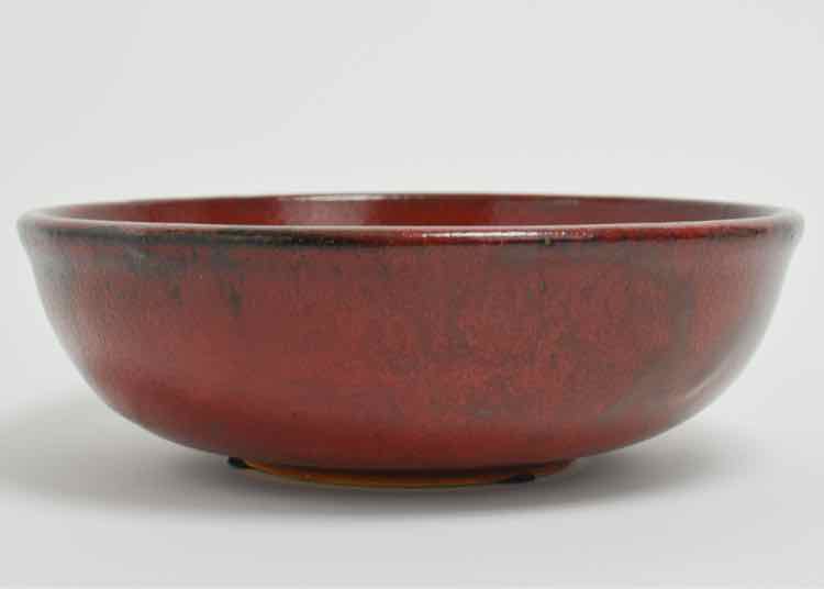 20th Century Chinese Stamped Red-Glazed Bowl