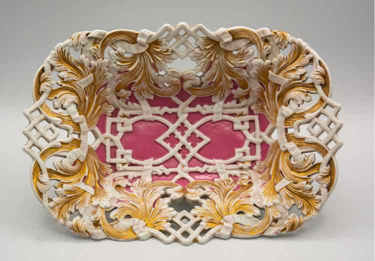 Gold Gilded Meissen Bowl