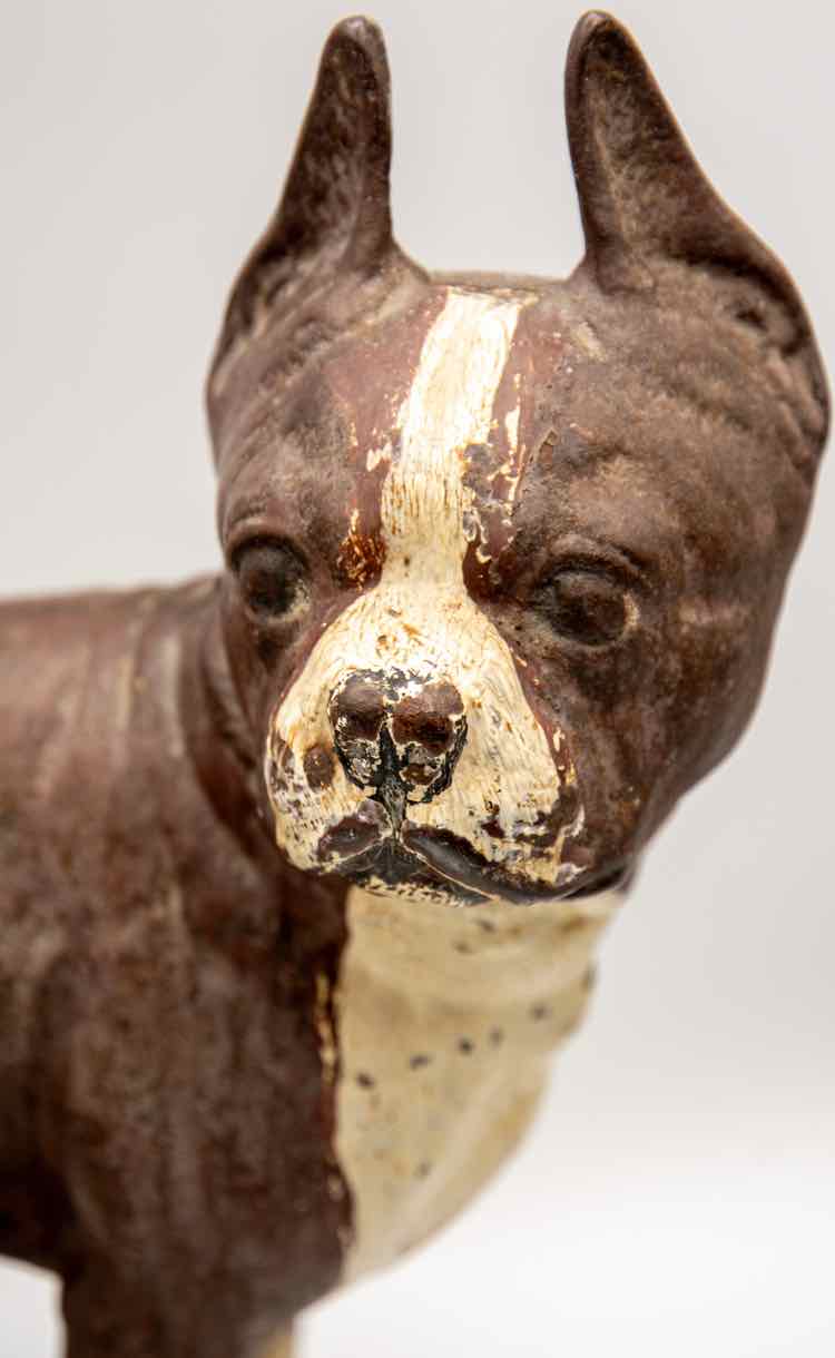 Decor Hubley Antique Cast Iron Boston Terrier Set of 2