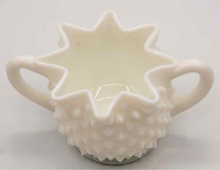 Vtg. Opaque White Milk Glass