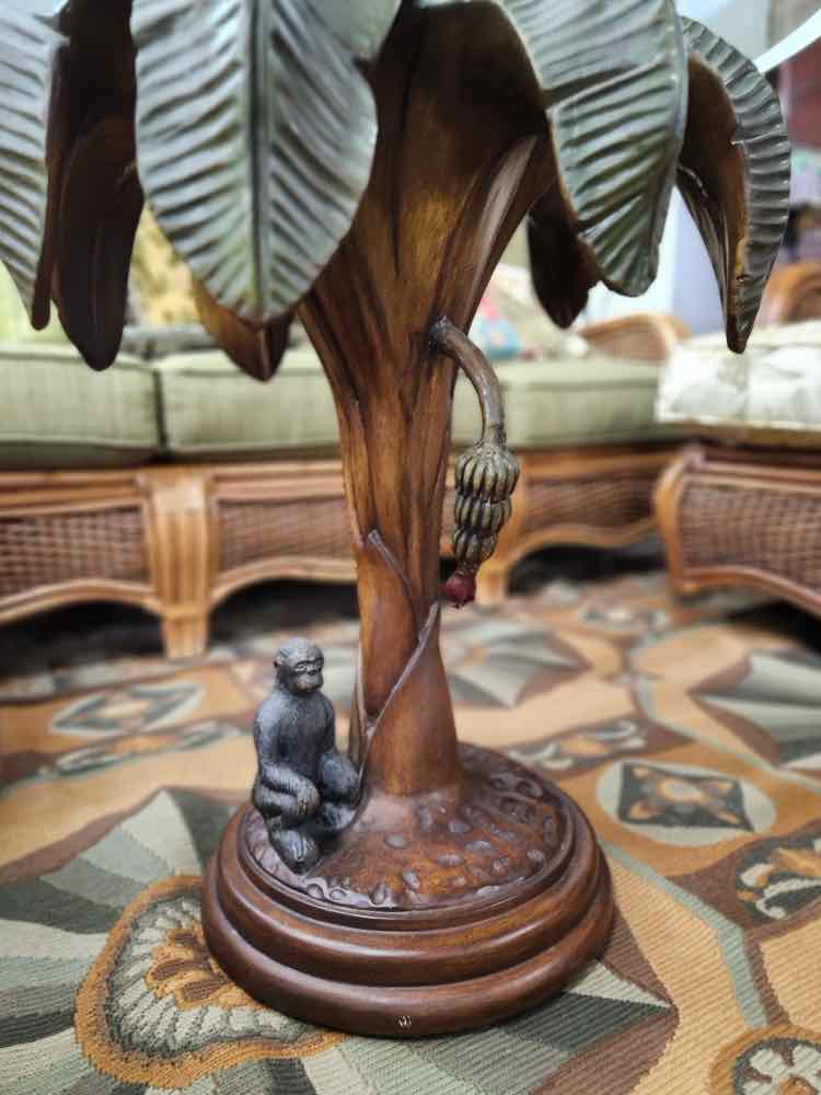 Palm Tree w/Monkey End Table