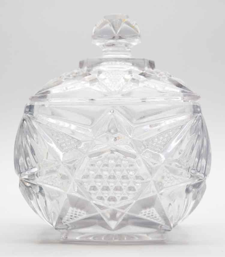 Cut Glass Jar