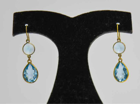 Blue Topaz .925 Earrings