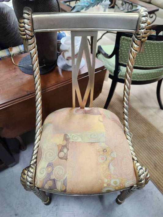Silver & Gold Barley Twist Chair
