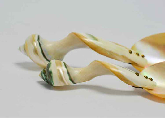 Pair Mother of Pearl Caviar Spoons