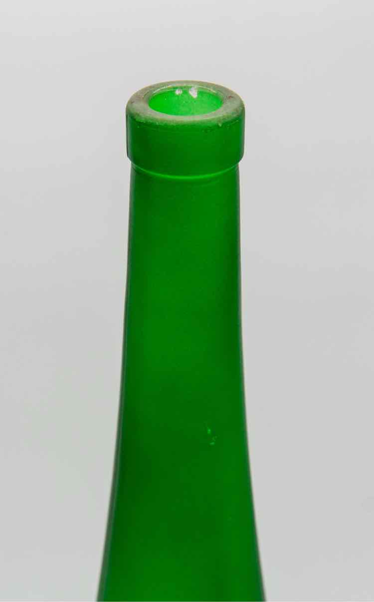 Matte Green Glass Bottle