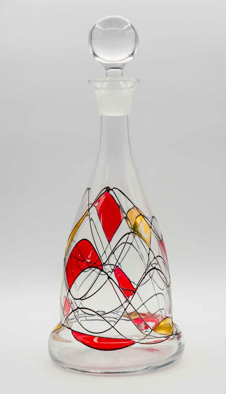 Mosaic Glass Decanter