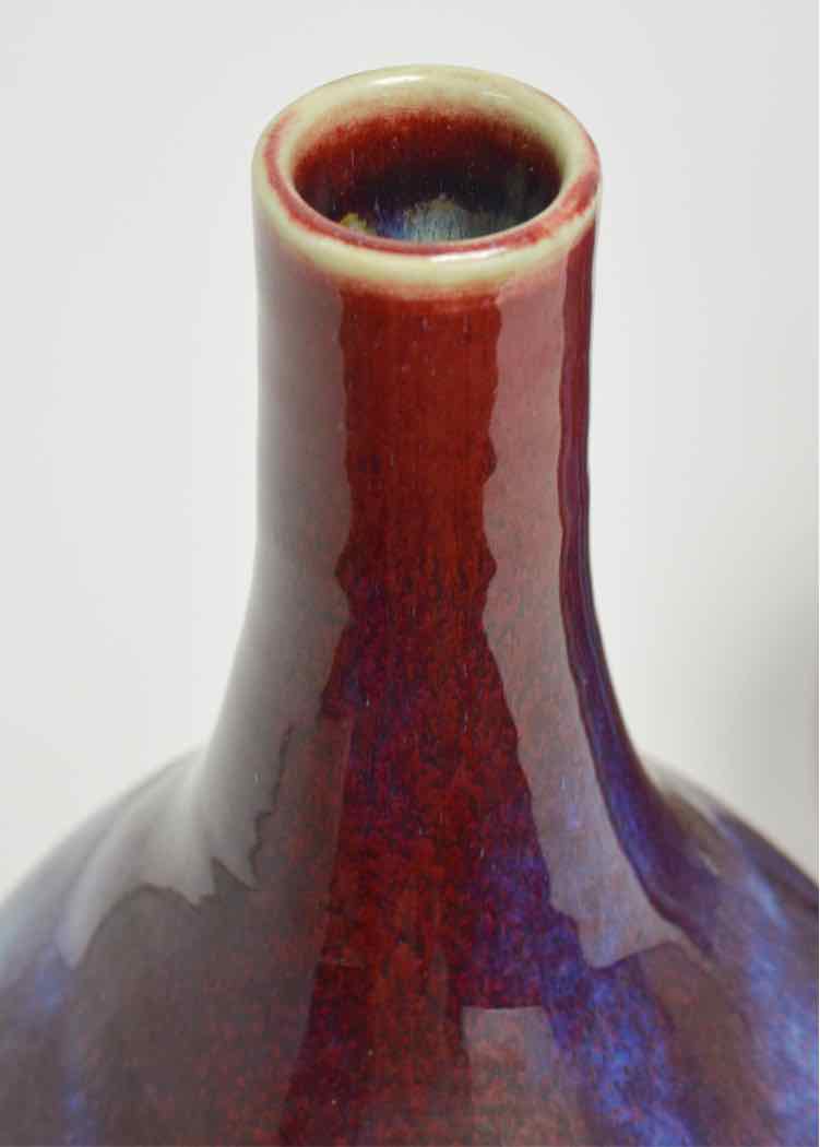 Pair of Chinese Ox Blood Vases