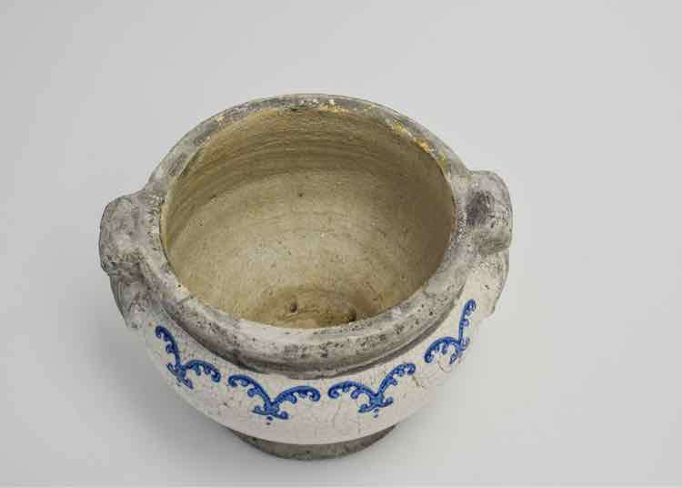 Antique French Faience Colander/Berry Bowl