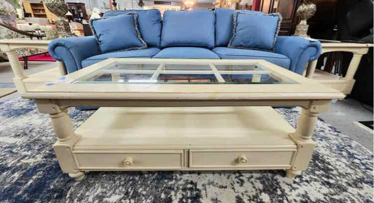 Glass Top Coffee Table 'As Is'