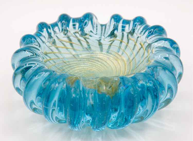 Vintage Blown Glass Bowl