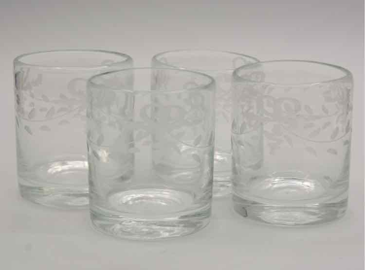 4 Scotch Low Ball Glasses