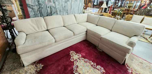 Beige Hickory Sectional Sofa