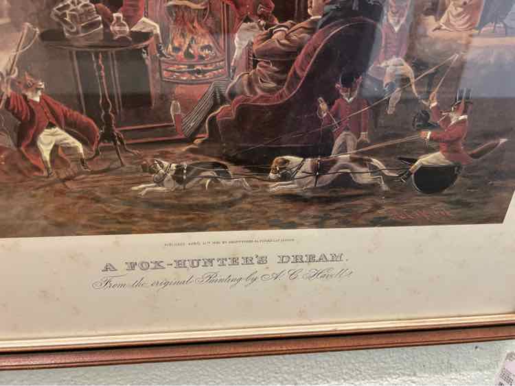 Art A Fox Hunter's Dream Lithograph