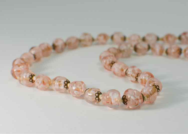 Vtg.Murano Sommerso Glass Necklace