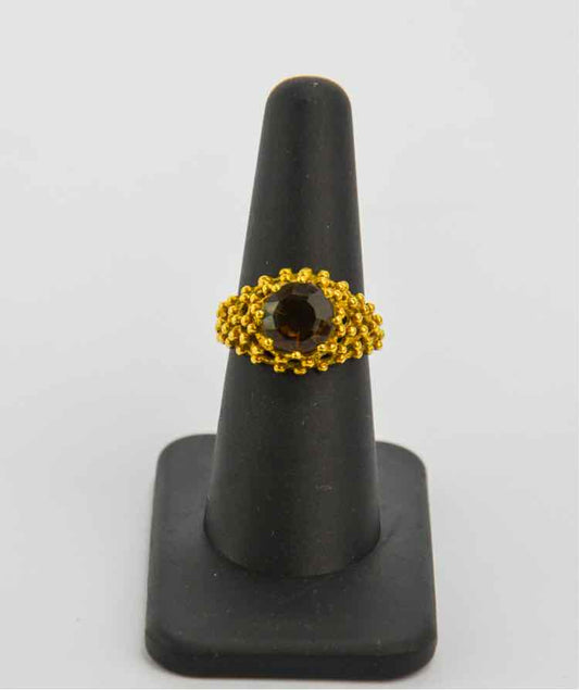 18KT Smokey Topaz Ring