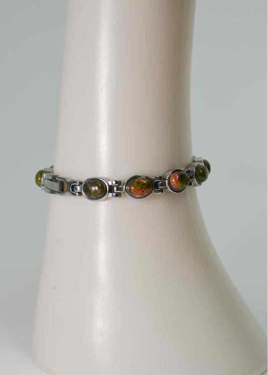 Titanium Magnet/Agate Stone Bracelet