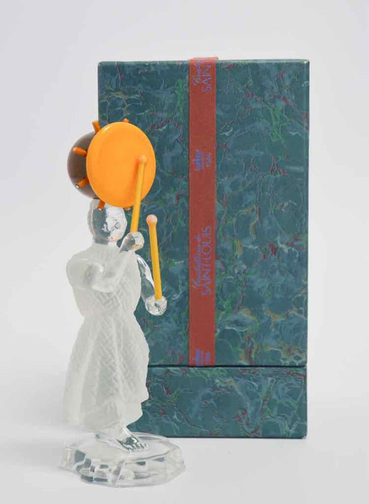 St.Louis Head Drum Crystal Figurine