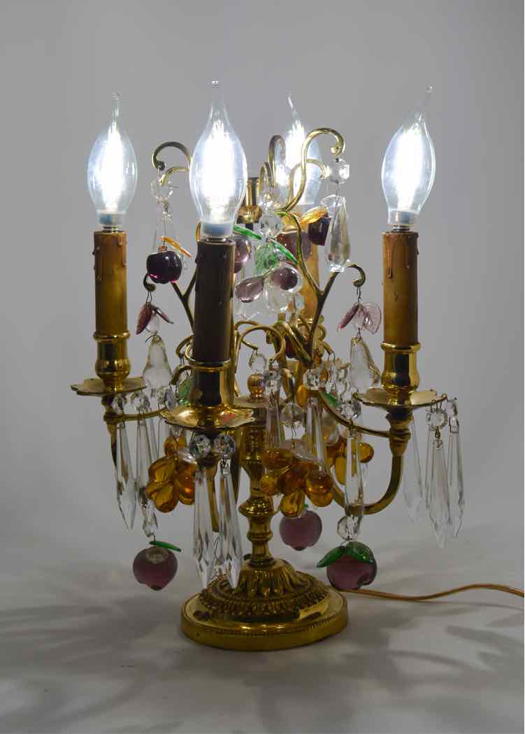 Vtg.Ornate Brass Candelabra