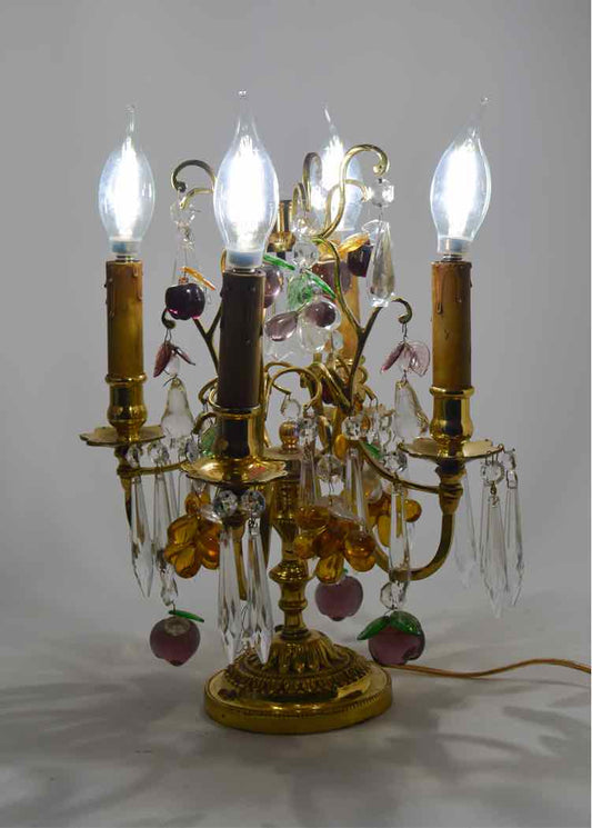 Vtg.Ornate Brass Candelabra