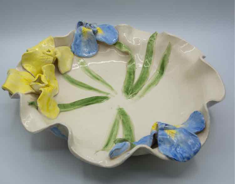 Ceramic Flower Edged Bowl