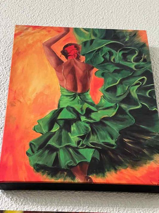 'Flamenco in Green' Sheri Chakani