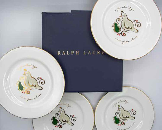 Ralph Lauren Holiday Dessert Plates Alexander