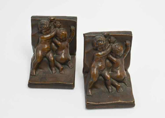Kathodian Bronze Works Cherub Bookends