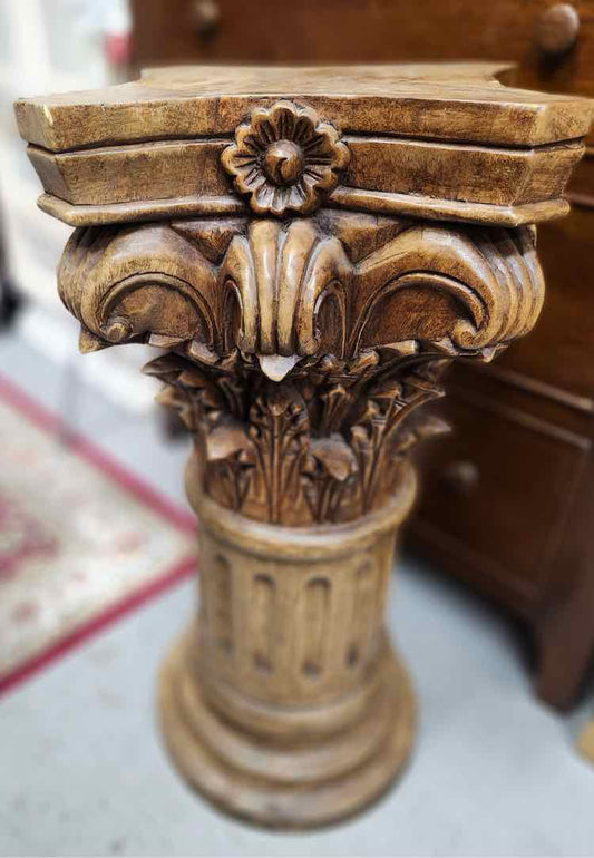 Wood Pedestal