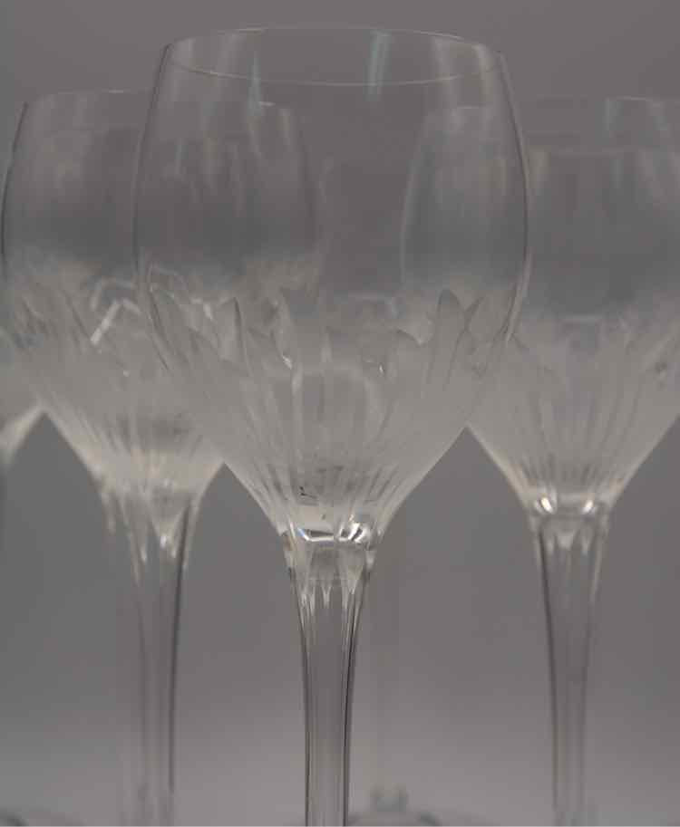 10 Rosenthal Lotus Wine Glasses