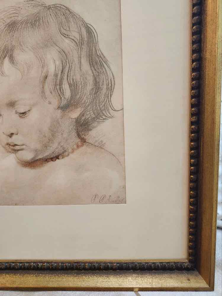 “Coral Necklace” Lithograph Art