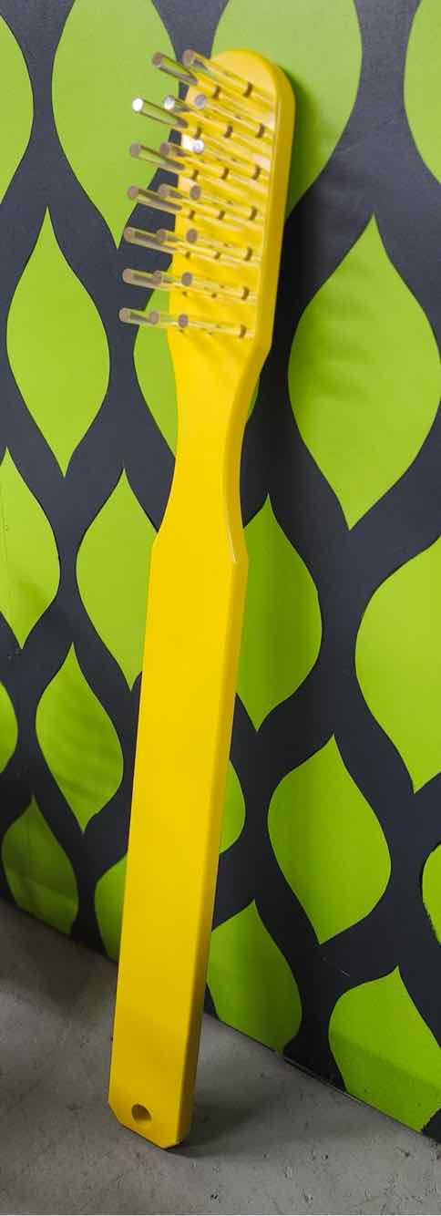 Pop Art Toothbrush Sculpture by ‘Big Think’