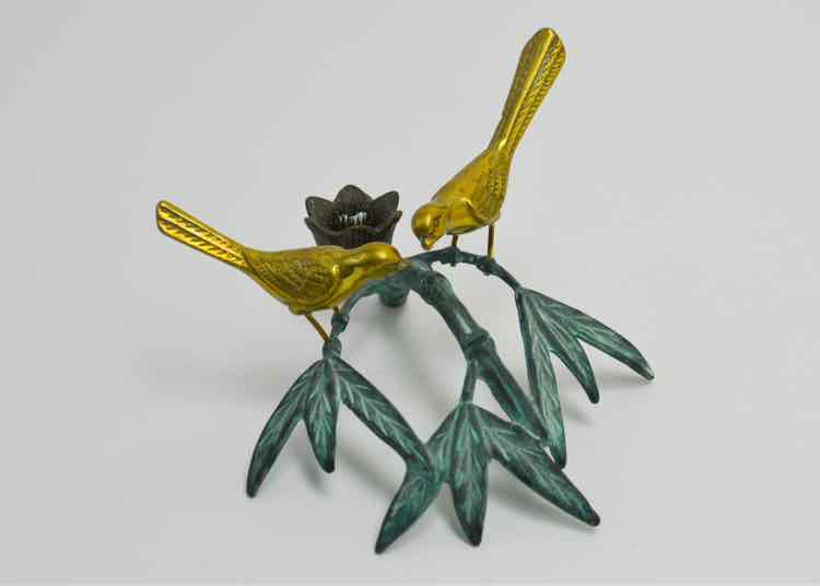 Andrea by Sadek Brass&Verdigris Candleholder