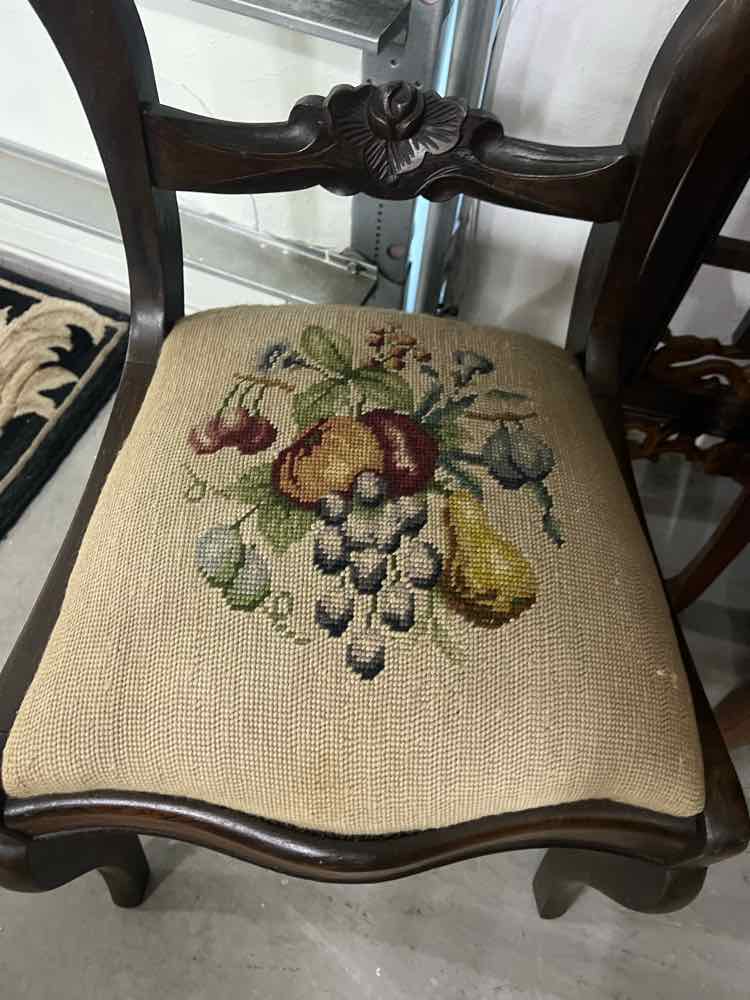 Pait of Victorian Needle Point Chairs