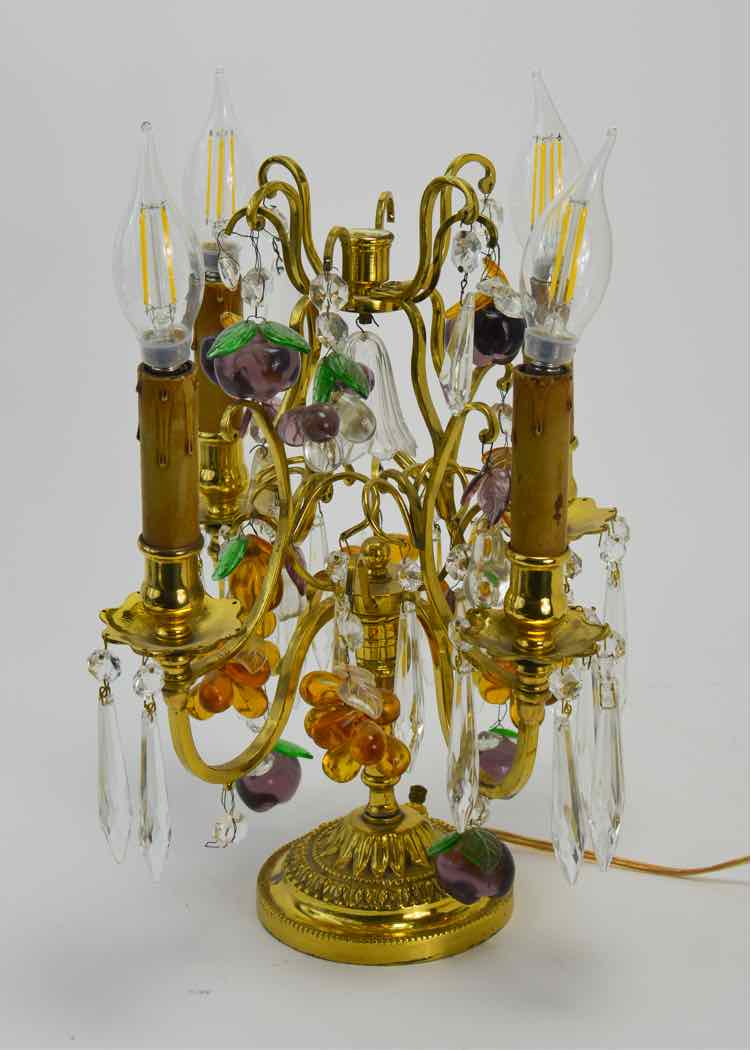 Vtg.Ornate Brass Candelabra