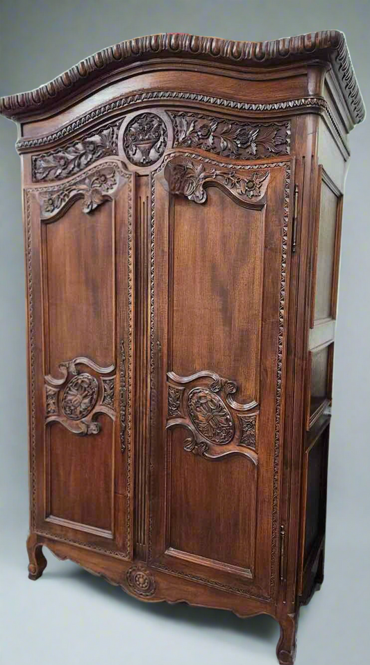Hand Carved Armoire