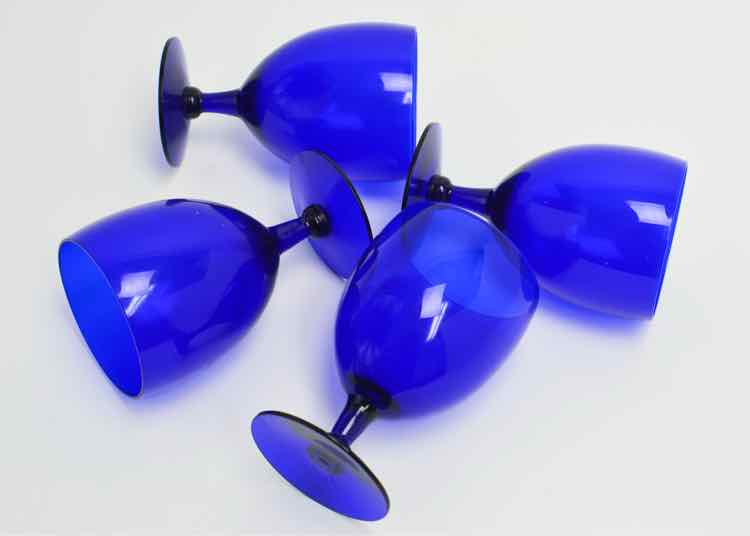 Cobalt Blue Wine Goblets