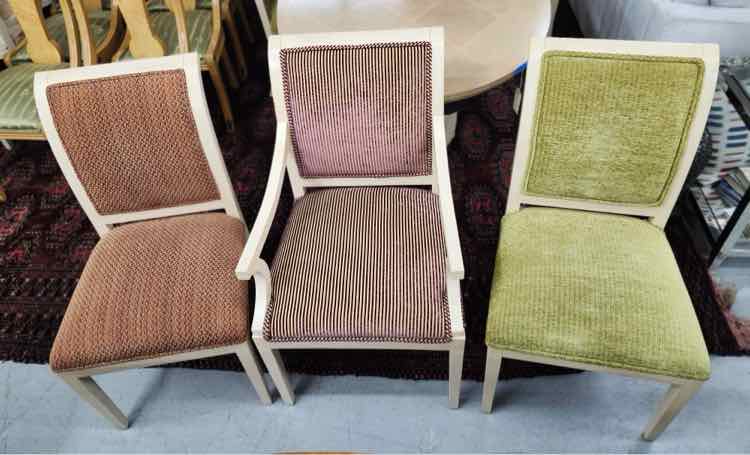 6 Colored Dining Chairs