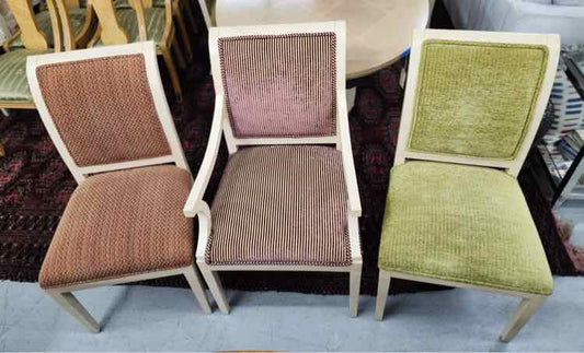 6 Colored Dining Chairs