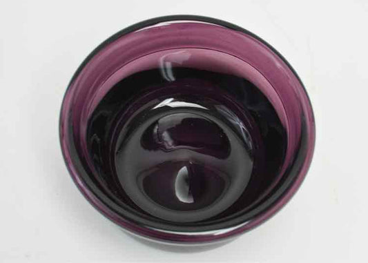 Vintage Amethyst Glass Bowl by Chet Cole