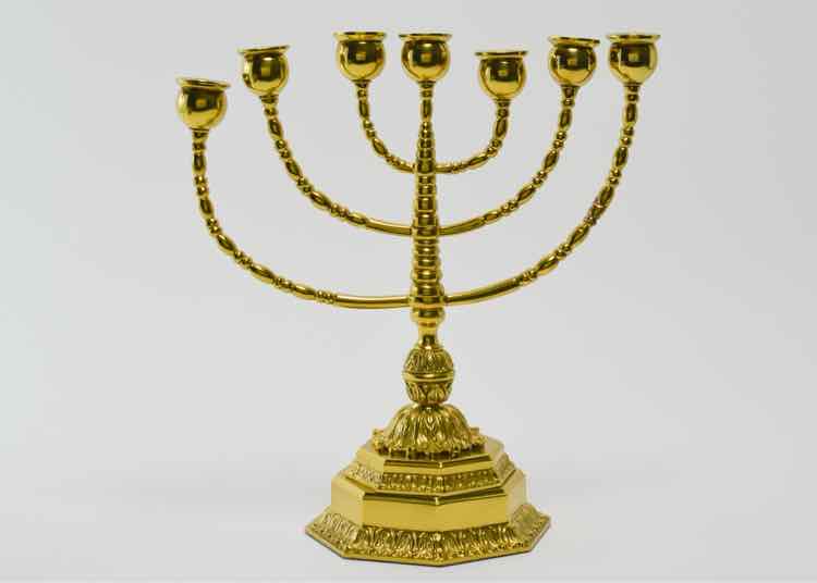 Weighted Brass Menorah