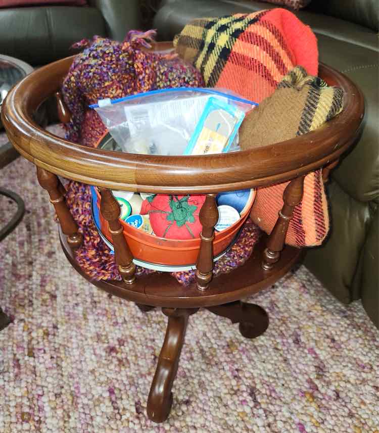 Forslund Wooden Sewing Sewing/Knitting Basket