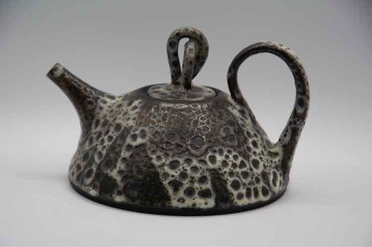 Hand Carve Clay Teapot by Caroline Dolin